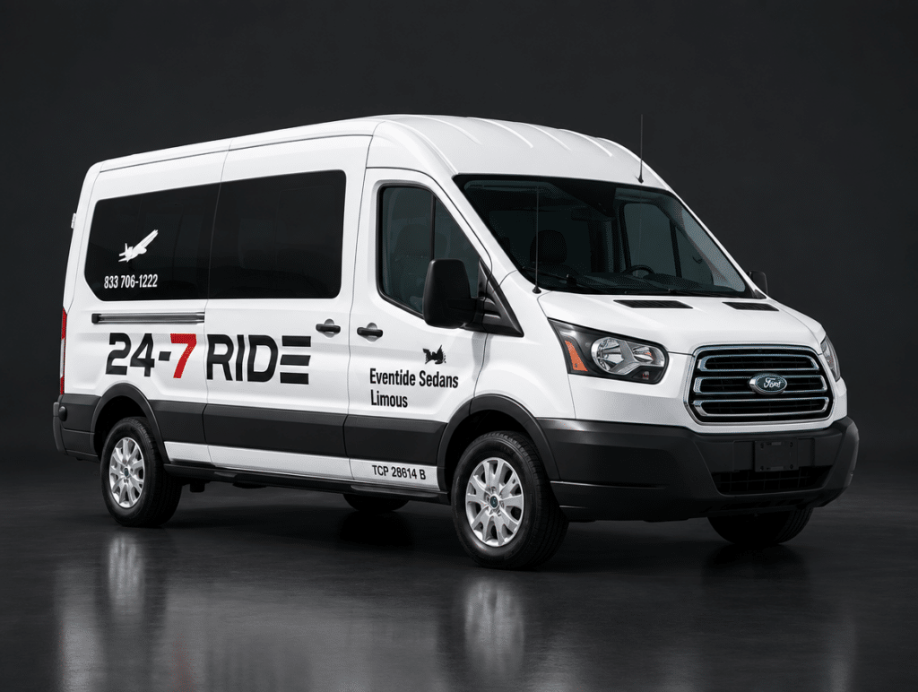 2019 Ford Transit XLT high roof, white, 24-7 Ride